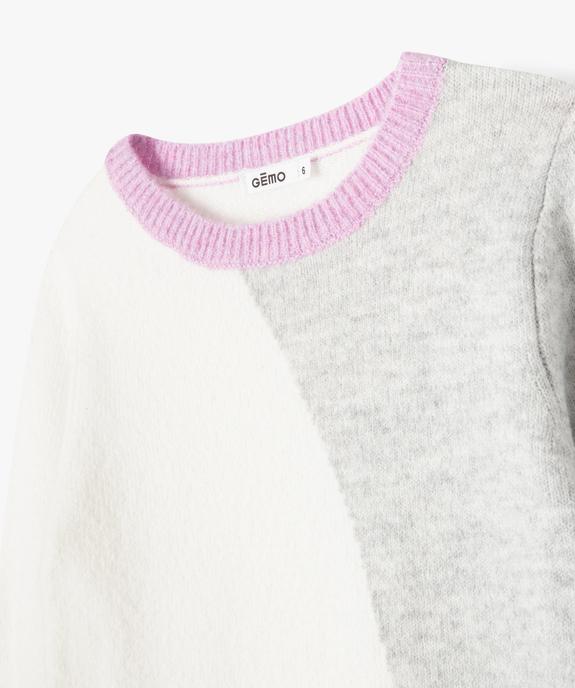 Robe en maille multicolore fille vue2 - GEMO (ENFANT) - GEMO