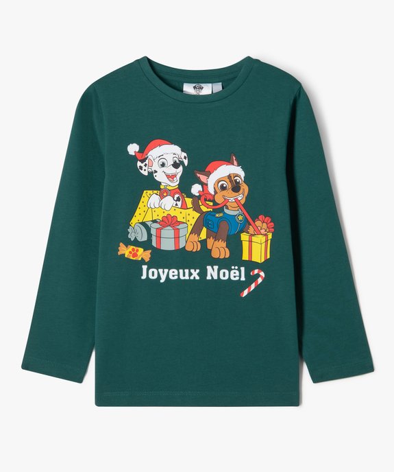 Tee-shirt Noël manches longues garçon vue1 - PAT PATROUILLE - GEMO