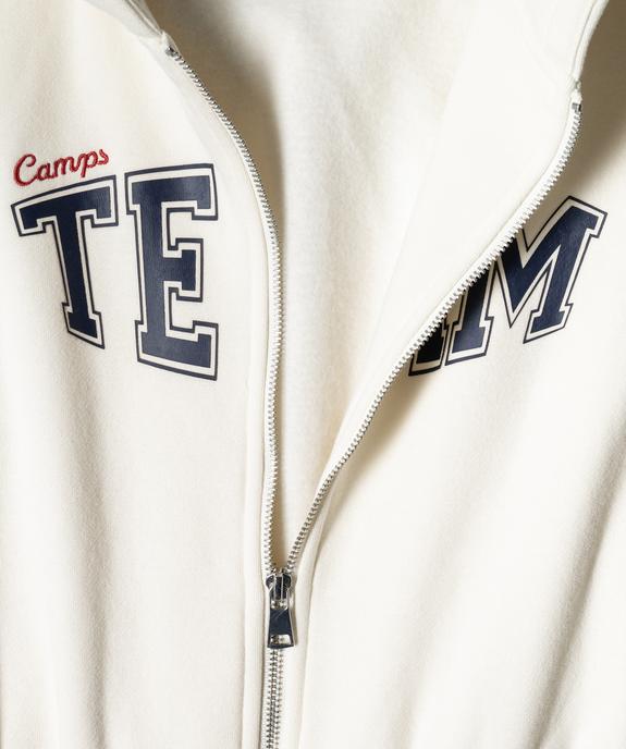 Sweat à capuche coupe courte fille - Camps United vue3 - CAMPS GEMO FOR GOOD - GEMO