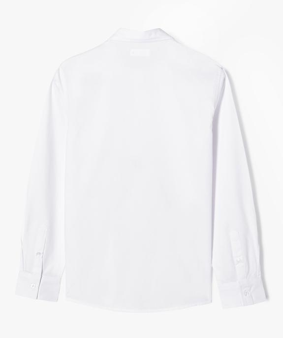 Chemise unie à manches longues garçon vue3 - GEMO 4G GARCON - GEMO