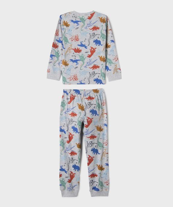 Pyjama en coton et viscose à motifs dinosaures garçon vue3 - GEMO 4G GARCON - GEMO