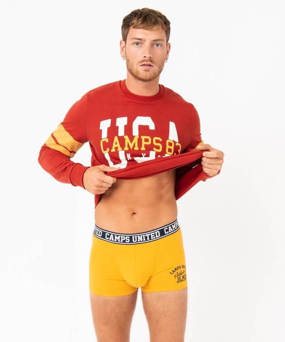 Boxer en coton extensible imprimé homme - Camps United vue1 - CAMPS - GEMO