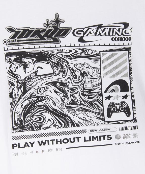 Tee-shirt imprimé à bandes contrastantes garçon vue2 - GEMO 4G GARCON - GEMO