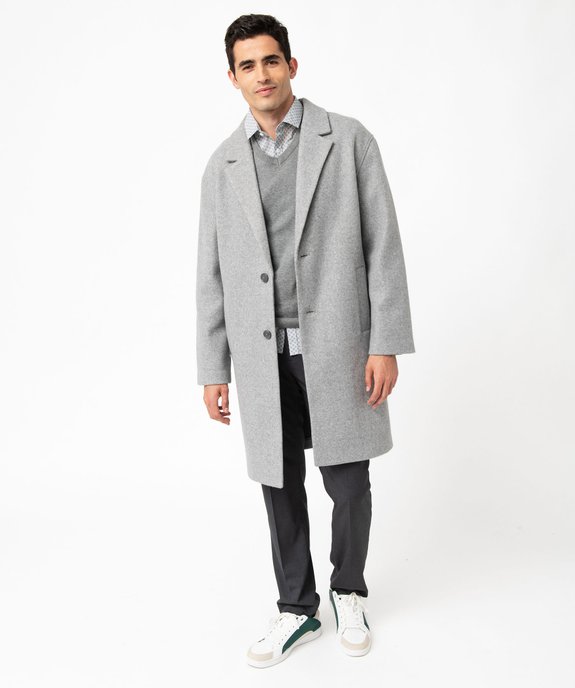 Pull fin à col V en coton homme vue5 - GEMO 4G HOMME - GEMO