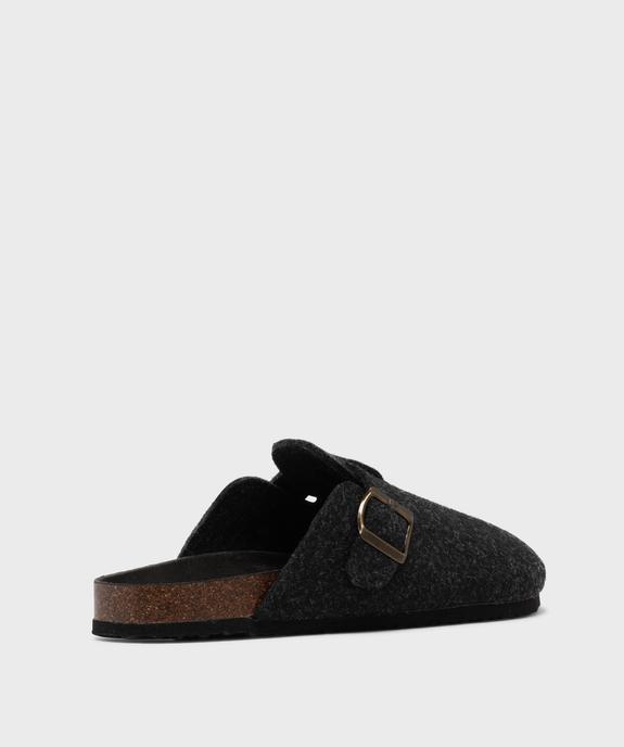 Chaussons mules en feutrine à semelle ergonomique homme - Roadsign vue4 - ROADSIGN G4G - GEMO