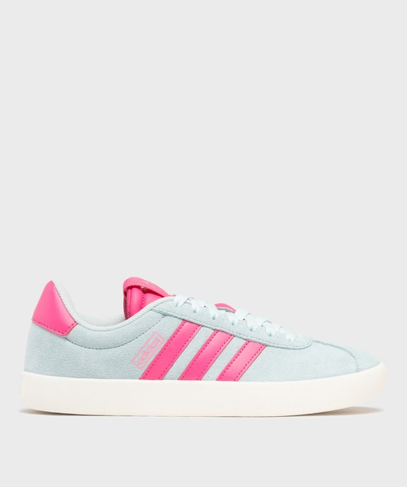 Baskets à lacets VL Court suède femme - Adidas vue1 - ADIDAS - GEMO
