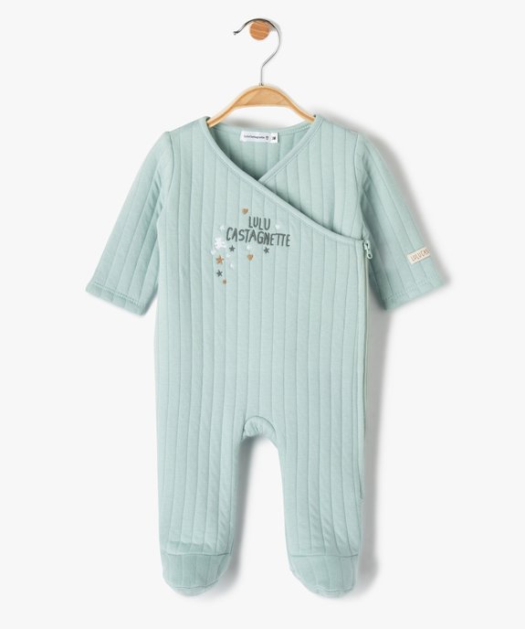 Pyjama bébé matelassé à fermeture zippée - LuluCastagnette vue1 - LULUCASTAGNETTE - GEMO