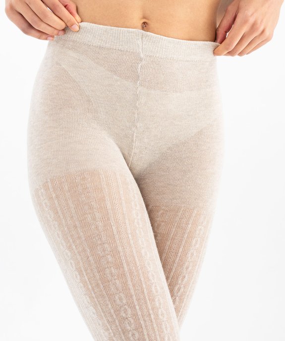 Collants épais fantaisie femme vue2 - GEMO(HOMWR FEM) - GEMO