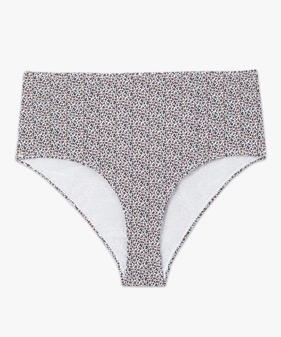 Bas de maillot de bain femme grande taille avec taille haute vue4 - GEMO (PLAGE) - GEMO