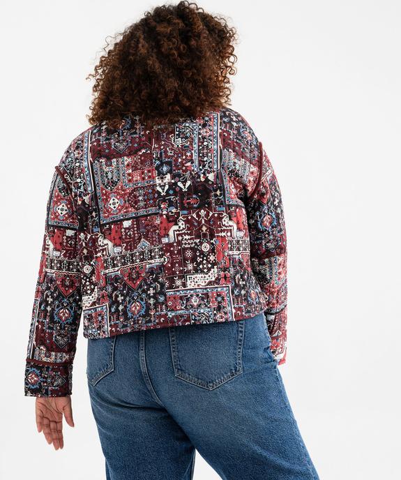 Veste matelassée imprimée femme grande taille vue4 - GEMO (G TAILLE) - GEMO