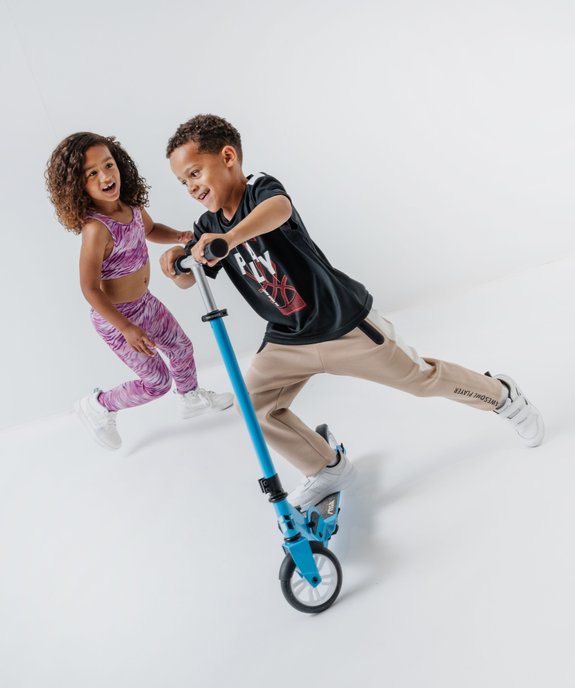 Tee-shirt sportif à bandes garçon vue1 - GEMO (ENFANT) - GEMO