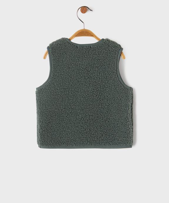 Gilet sans manches en fourrure imitation doublé polaire bébé garçon vue4 - GEMO(BEBE DEBT) - GEMO