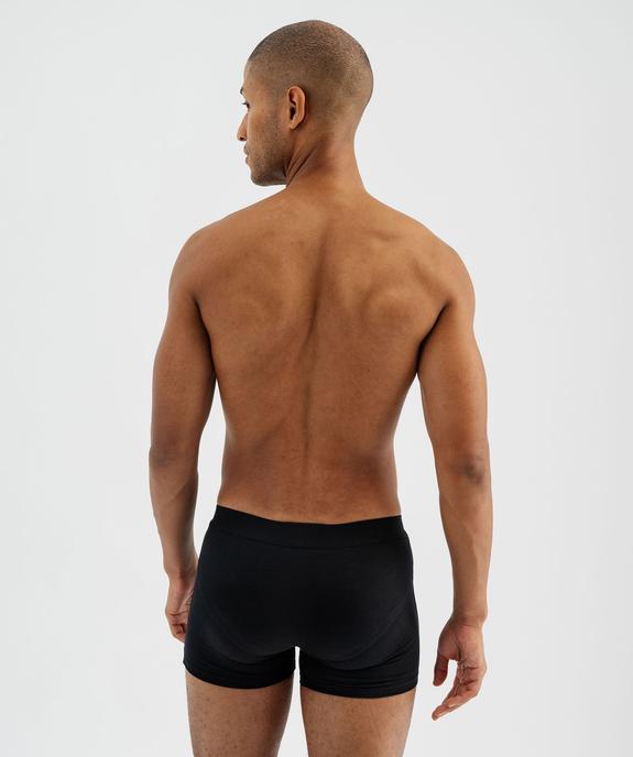 Boxers unis en coton extensible homme (lot de 2) vue3 - GEMO 4G HOMME - GEMO