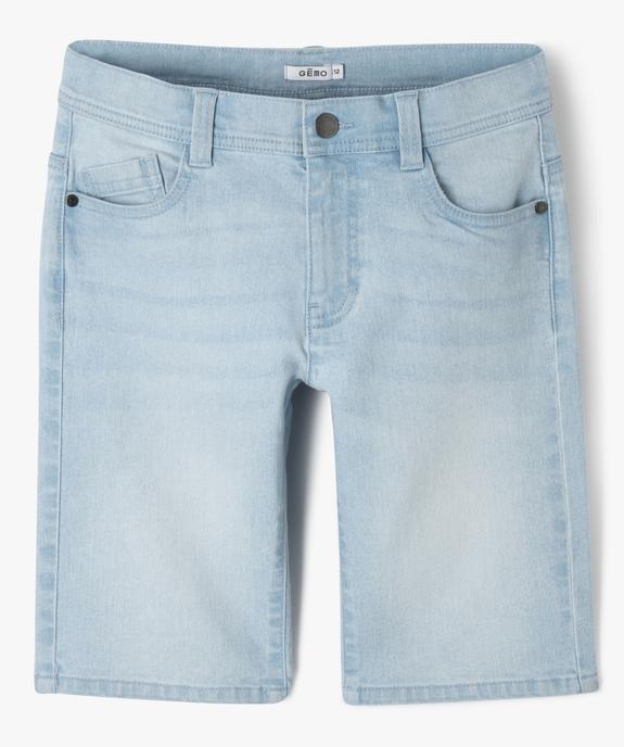 Bermuda en jean coupe Regular garçon vue2 - GEMO 4G GARCON - GEMO