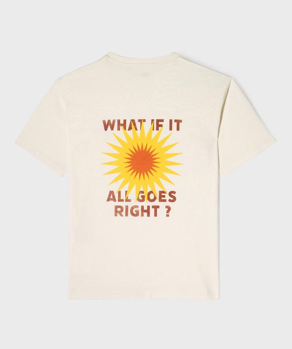 Tee-shirt manches courtes avec motifs soleils garçon vue4 - GEMO 4G GARCON - GEMO