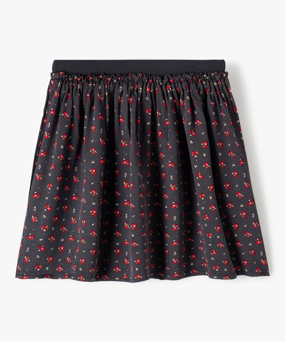 Jupe fille patineuse à petits motifs et taille élastiquée vue3 - GEMO (ENFANT) - GEMO