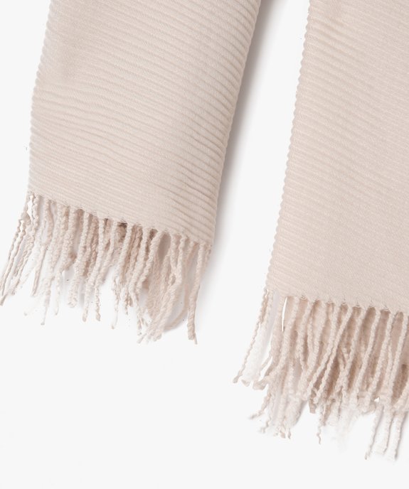 Foulard en maille plissée femme vue2 - GEMO (ACCESS) - GEMO