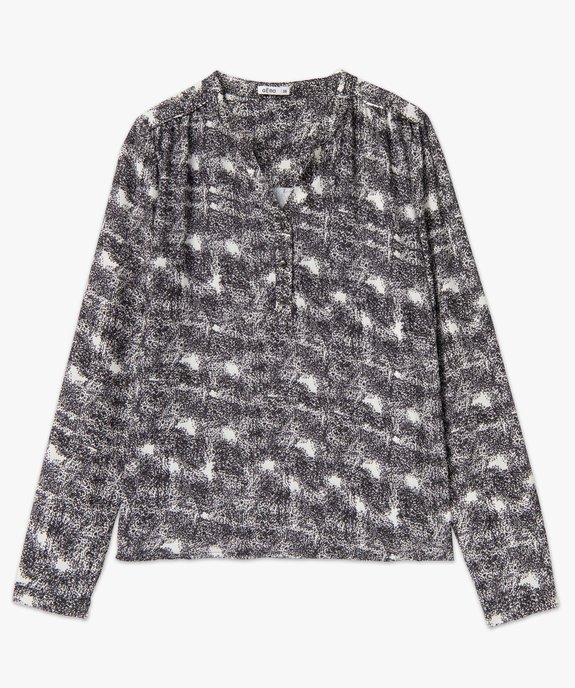 Blouse femme à motifs avec manches retroussables vue4 - GEMO(FEMME PAP) - GEMO
