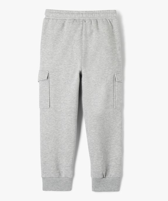 Jogging cargo molletonné garçon vue3 - GEMO (ENFANT) - GEMO