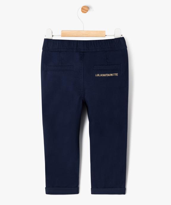 Pantalon chino avec taille élastique bébé garçon - LuluCastagnette vue5 - LULUCASTAGNETTE - GEMO
