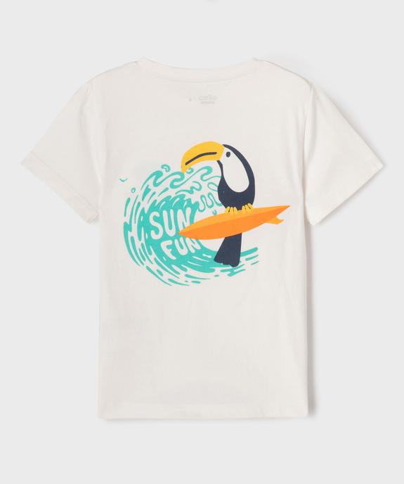 T-shirt à motif en relief garçon vue7 - GEMO 4G GARCON - GEMO