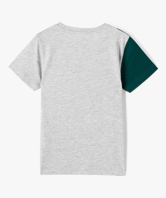 T-shirt colorblock avec numéro garçon vue3 - GEMO (ENFANT) - GEMO