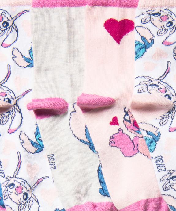 Chaussettes hautes imprimées Stitch et Angel fille (lot de 5) - Disney vue3 - LILO & STITCH - GEMO