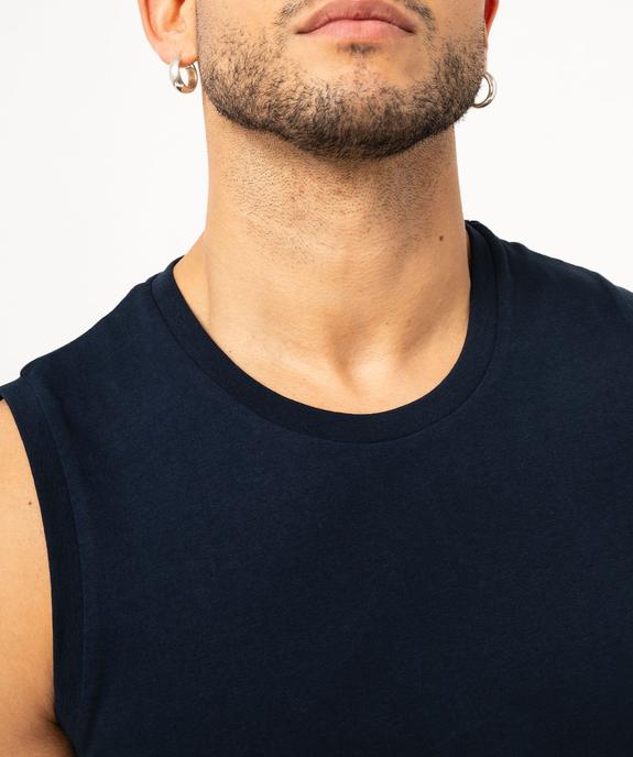 Débardeur à col rond uni homme vue3 - GEMO 4G HOMME - GEMO