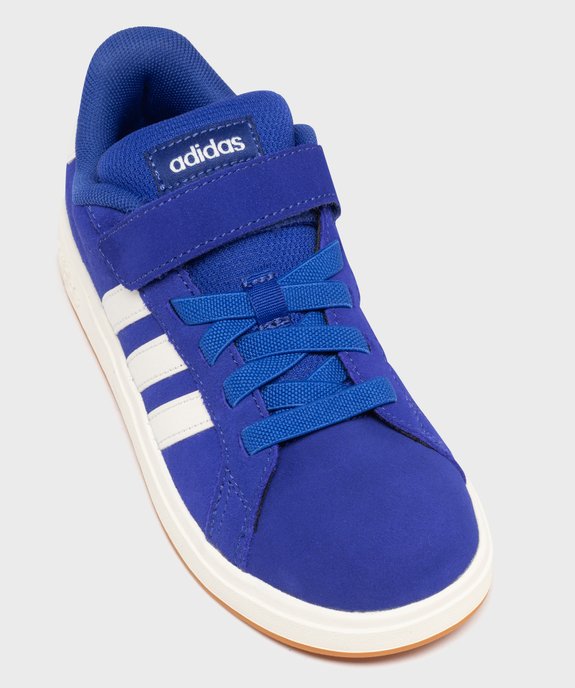 Baskets en cuir suédé Grand Court 2000 garçon - Adidas vue5 - ADIDAS - GEMO