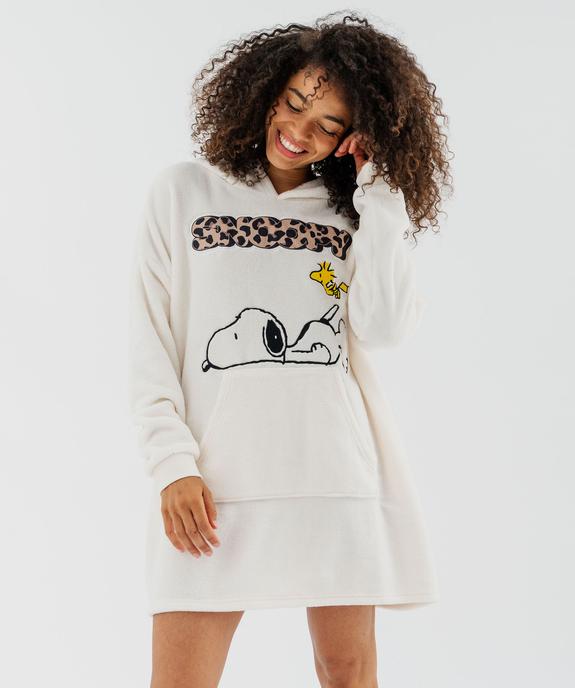 Chemise de nuit polaire femme - Snoopy vue2 - SNOOPY - GEMO