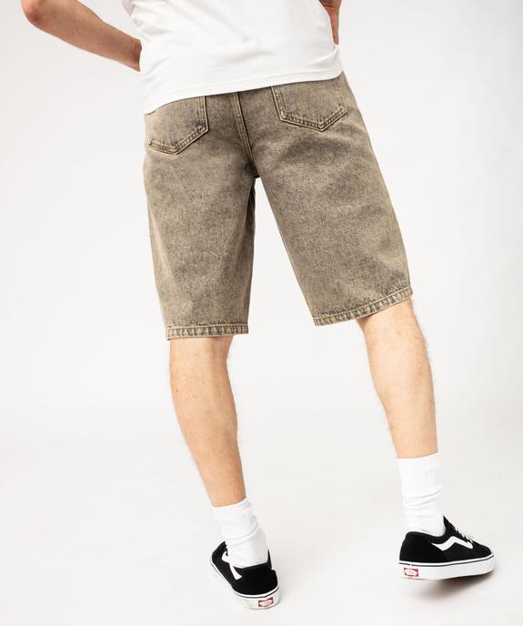 Bermuda en jean loose délavé homme vue3 - GEMO (HOMME) - GEMO