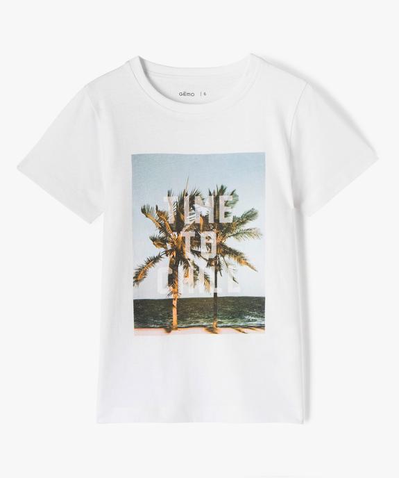 Tee-shirt imprimé estival garçon vue1 - GEMO (ENFANT) - GEMO