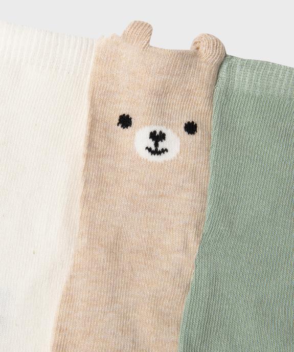 Chaussettes tige haute fantaisie bébé (lot de 5 paires) vue2 - GEMO 4G BEBE - GEMO