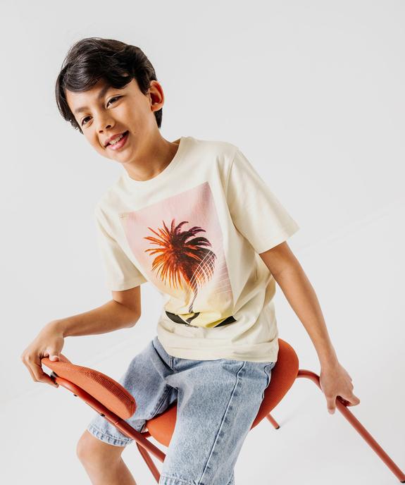 Tee-shirt à motif en coton garçon vue5 - GEMO 4G GARCON - GEMO