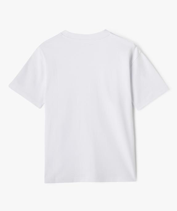 Tee-shirt uni à poche garçon vue3 - GEMO (JUNIOR) - GEMO