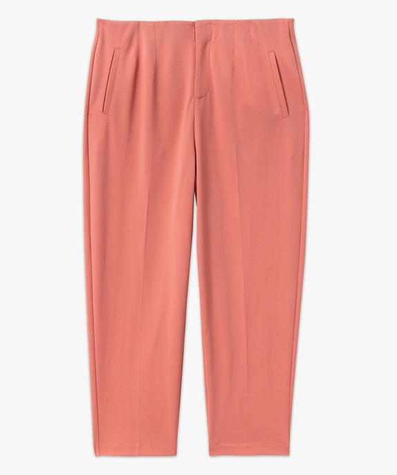 Pantalon fluide coupe carotte femme grande taille vue4 - GEMO (G TAILLE) - GEMO