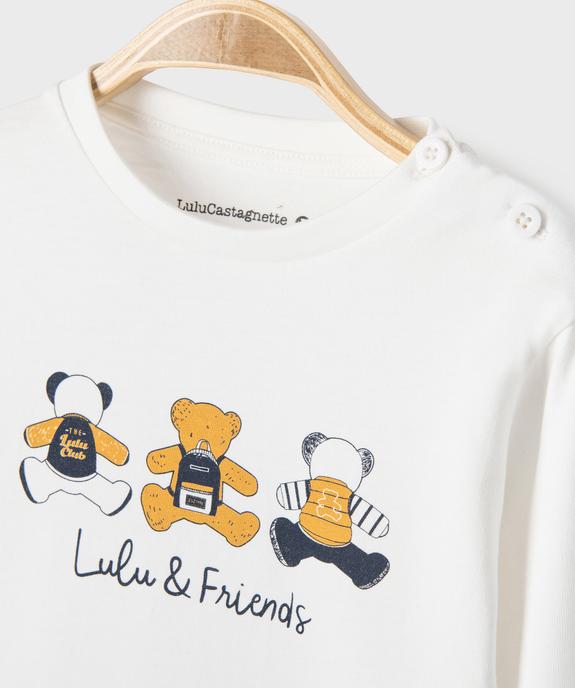 Ensemble 2 pièces bébé garçon : tee-shirt et chemise - LuluCastagnette vue3 - LULUCASTAGNETTE - GEMO