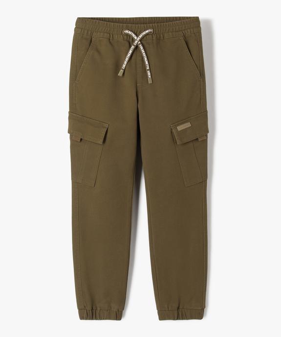 Pantalon cargo coupe slim garçon vue1 - LULUCASTAGNETTE - GEMO