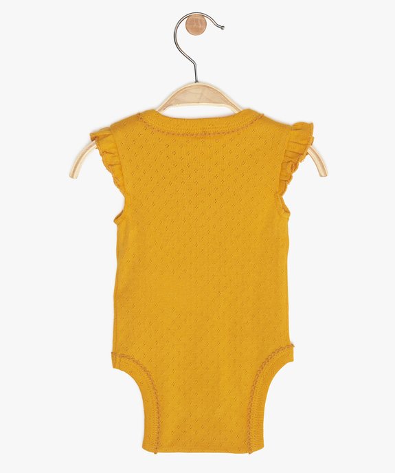 Body Bebe Fille Sans Manches Fermeture Croisee Gemo