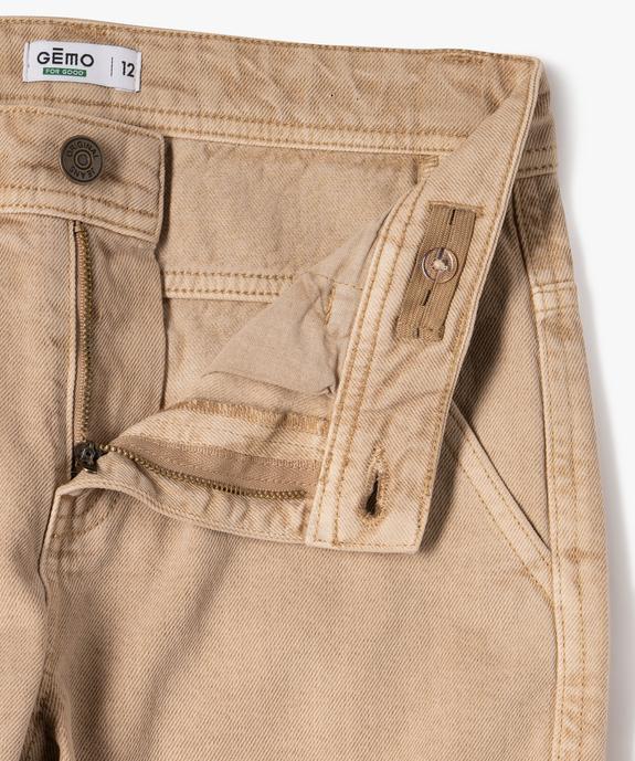 Jean cargo coupe droite garçon vue2 - GEMO 4G GARCON - GEMO