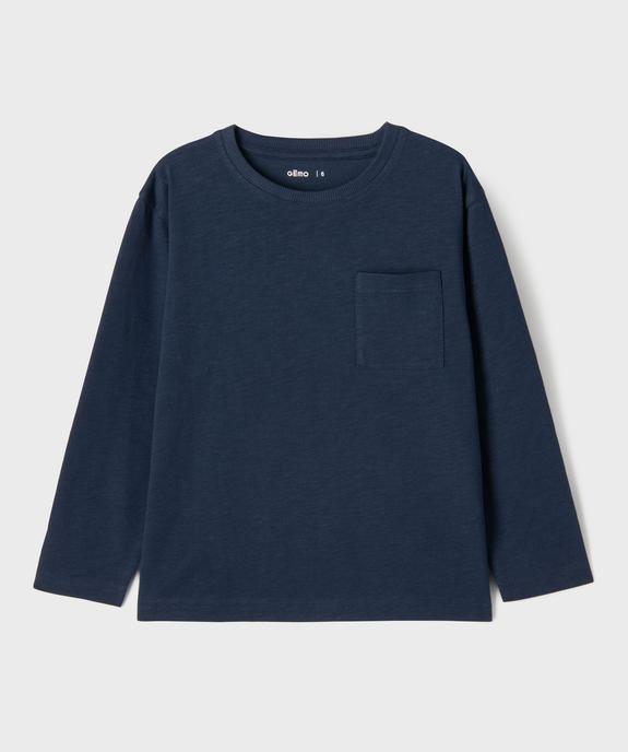 T-shirt manches longues poche garçon vue2 - GEMO (ENFANT) - GEMO