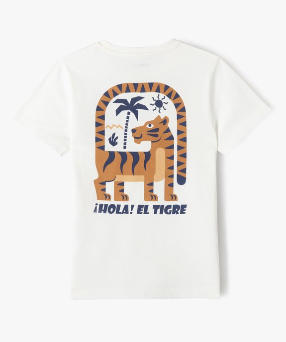 Tee-shirt imprimé à message garçon vue3 - GEMO 4G GARCON - GEMO