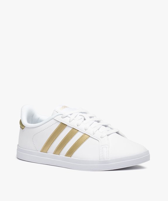 Baskets femme bicolores à lacets – Adidas Courtpoint vue2 - ADIDAS - GEMO