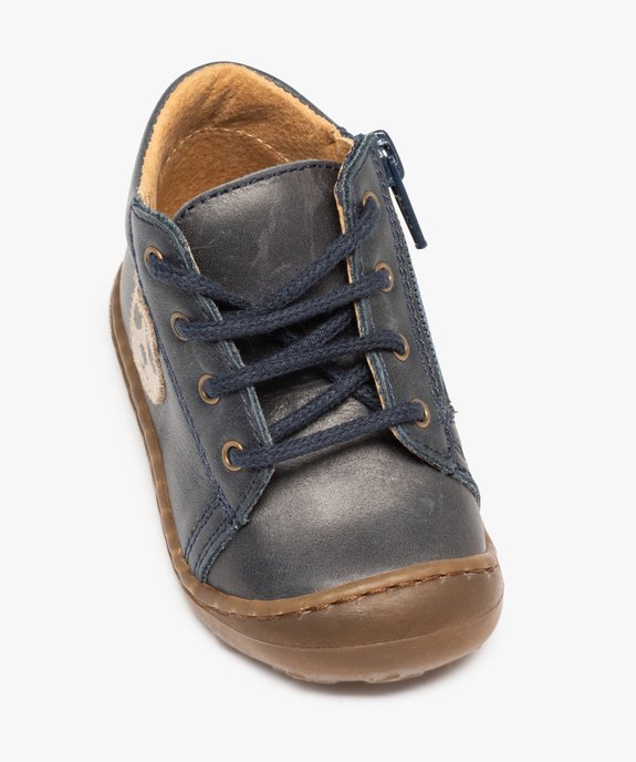 Chaussures premiers pas bébé garçon à lacets – NA! vue6 - NA! - GEMO