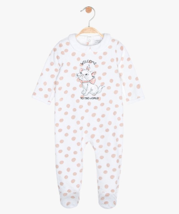 Pyjama Bebe Fille En Velours A Pois Disney Gemo