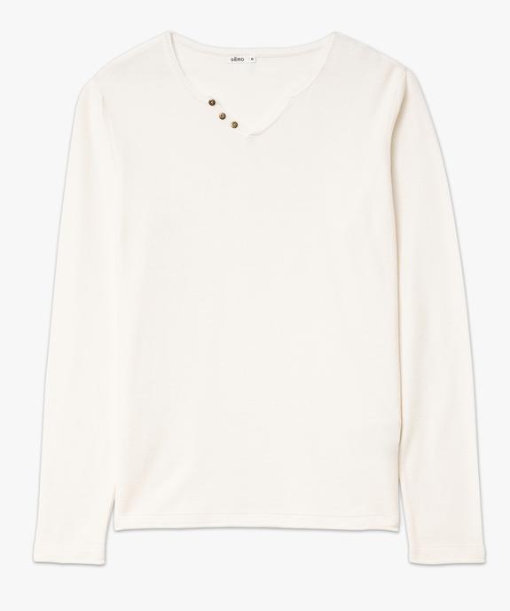Pull en maille fine avec col fantaisie homme vue4 - GEMO (HOMME) - GEMO