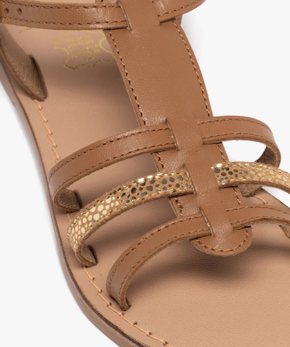 Sandales en cuir multibrides fille vue6 - LOVELY WINGS GEMO FOR GOOD - GEMO