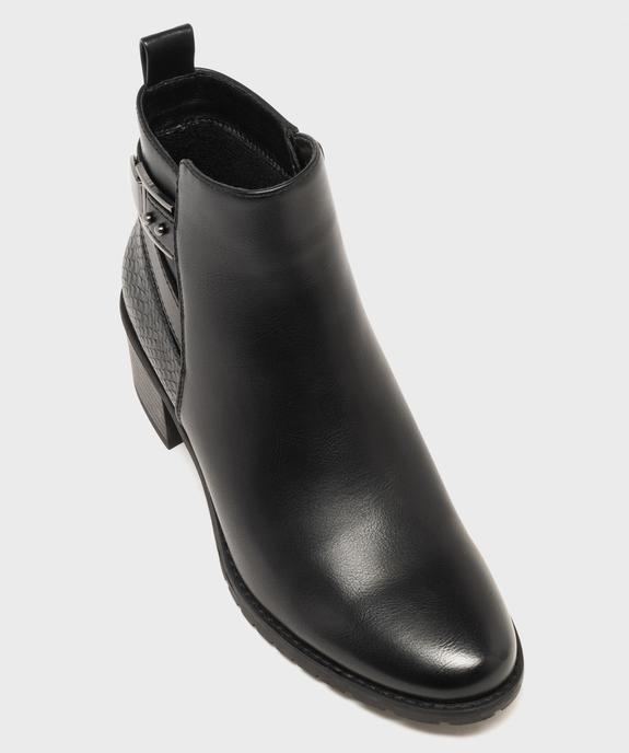 Boots à talon avec brides fantaisie sur la tige femme - Valentina Baldano vue5 - VALENTINA BALDA - GEMO