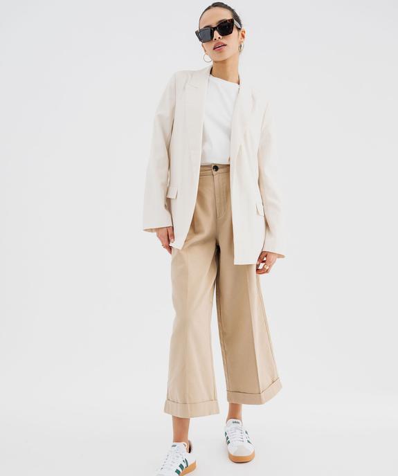 Veste blazer légère sans bouton femme vue4 - GEMO(FEMME PAP) - GEMO