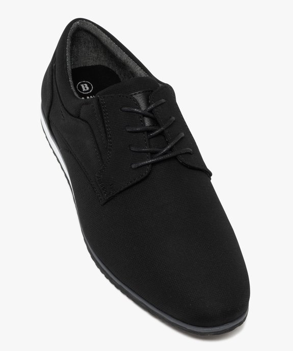 Derbies à semelle sportswear dessus textile homme - Mario Baldano vue5 - MARIO BALDANO - GEMO